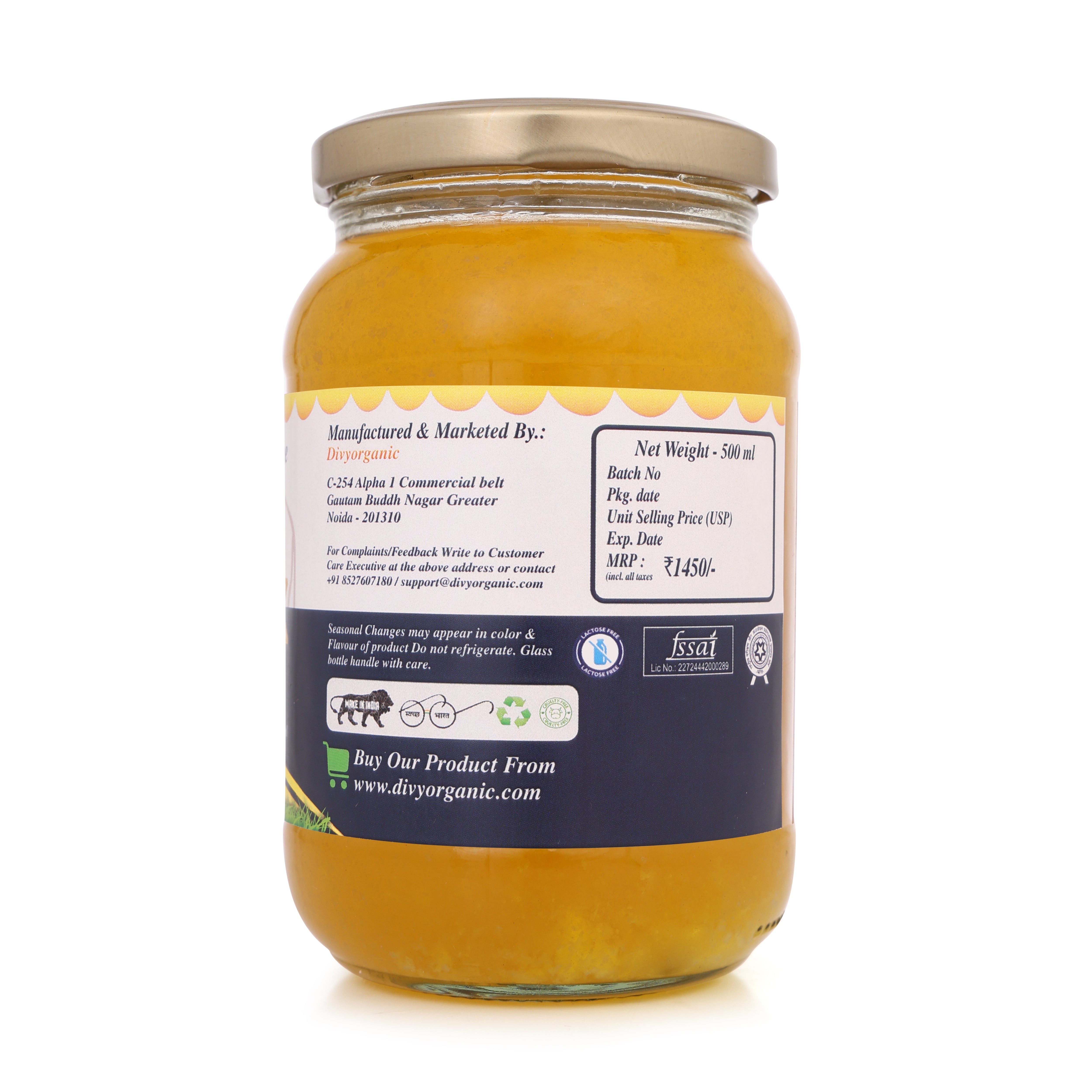 Desi Gir Cow Ghee ( 0.5 KG )