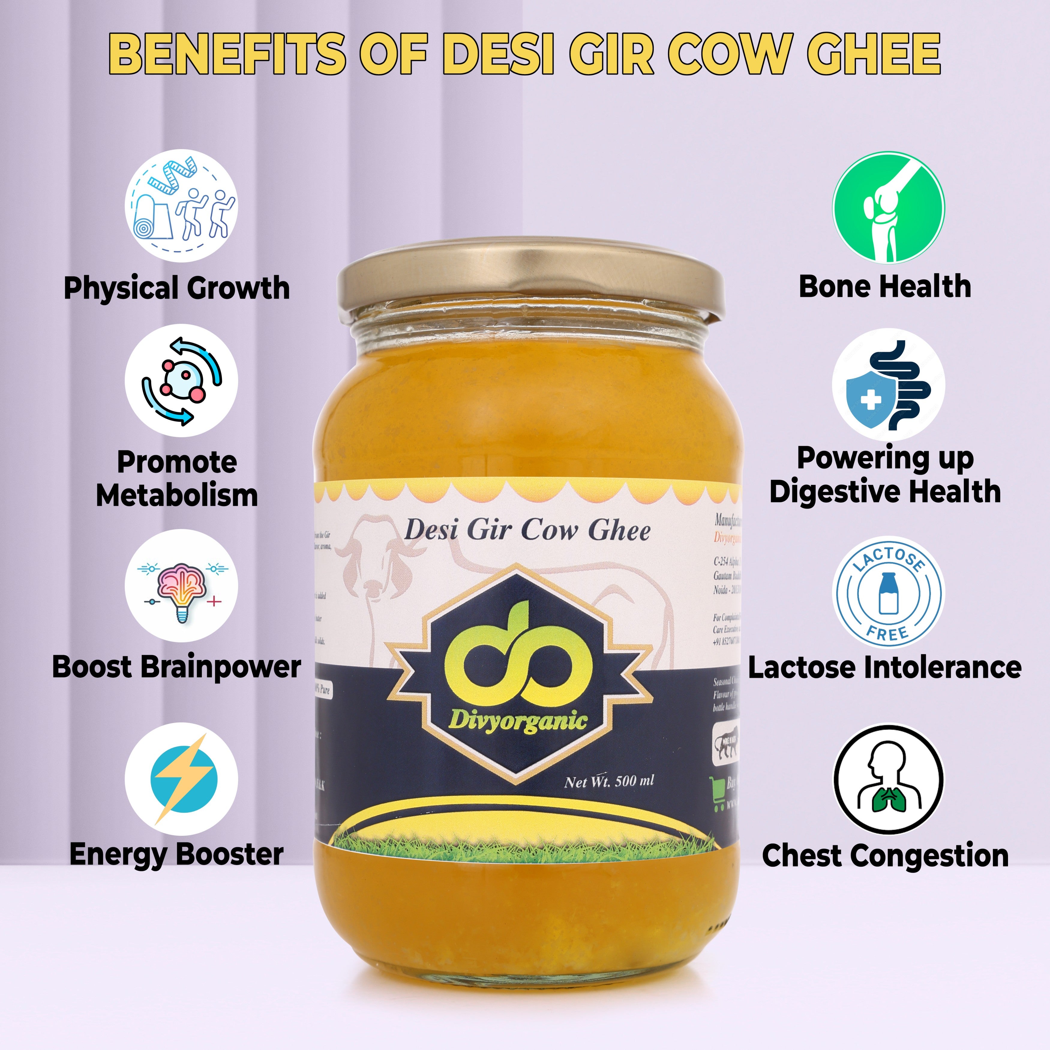Desi Gir Cow Ghee ( 0.5 KG )